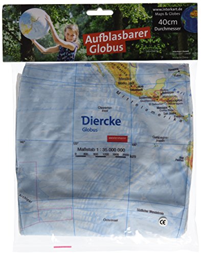 Topographischer Globus aufblasbar: aufblasbar, 40cm, deutsch