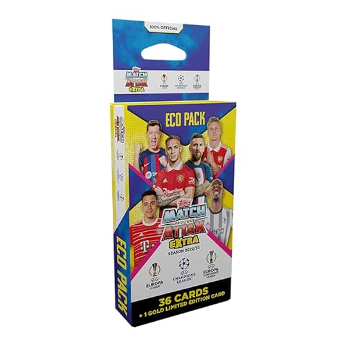 Topps Match Attax Extra 22/23 - Cartas de Fútbol coleccionables de la UEFA Champions League - Eco Pack