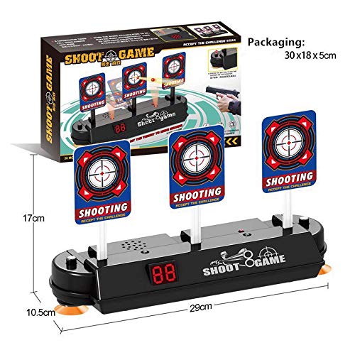 TOPWAYS® Objetivo Digital Electrónico para Pistolas Nerf, Auto Reset Scoring de Disparo Objetivo Reinicio Automático para Nerf Pfeile Juguete Pistolas N-Strike Elite/Mega/Rival Serie