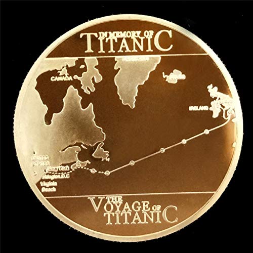 TOSSPER Barco Titanic Coin Conmemorativo Incidente Titánico Recoger BTC Bitcoin Arts Regalos Decoración del Hogar