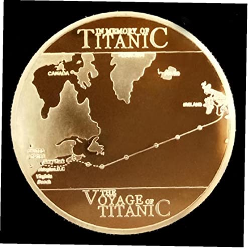 TOSSPER Barco Titanic Coin Conmemorativo Titanic Incidente Recoge Monedas Artes Regalos Decoración del Hogar