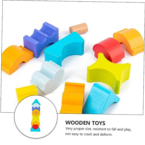 TOYANDONA 1 Juego De Pirámide Conjunto De Kidcraft Playset Juguetes Para Niños Juguete Para Niños Bloques De Apilamiento De Sabiduría Bloques De Construcción Creativos Juguetes