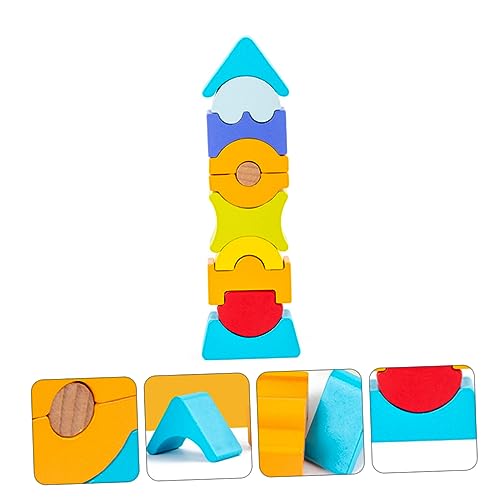 TOYANDONA 1 Juego De Pirámide Conjunto De Kidcraft Playset Juguetes Para Niños Juguete Para Niños Bloques De Apilamiento De Sabiduría Bloques De Construcción Creativos Juguetes