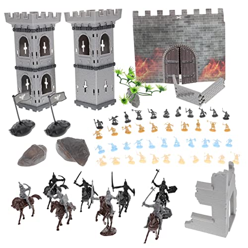 TOYANDONA 1 Juego Modelo De Soldado Juguetes De Caballeros Medievales Juegos Medievales Decoraciones De Fiesta Medievales Guerreros Europeos Niño Imperio Romano Mini El Plastico