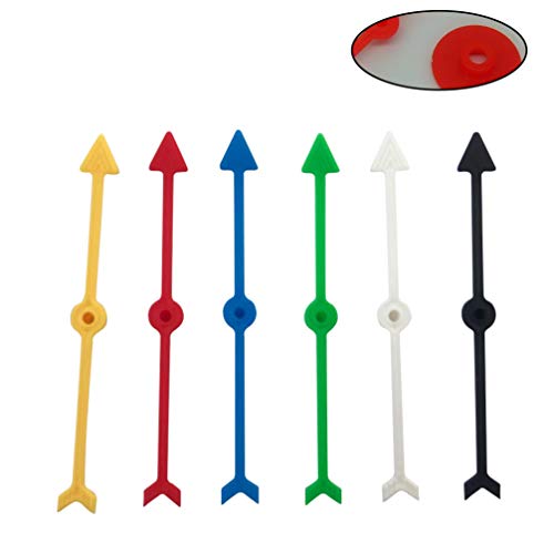 TOYANDONA 12 piezas puntero de flecha giratorio divertido escritorio giratorio plástico 4 pulgadas flecha giratoria juguetes juego de mesa juguete educativo para suministros de fiesta escolar