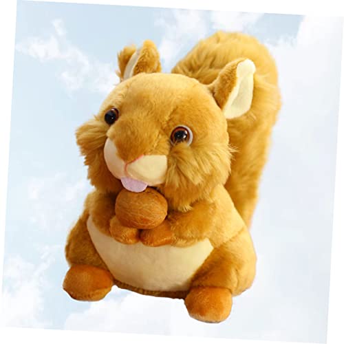 TOYANDONA 2 Piezas Ardilla De Peluche Almohada De Tiro De Dibujos Animados Muñeca Ardilla Chica Sofá