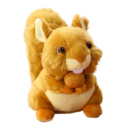 TOYANDONA 2 Piezas Ardilla De Peluche Almohada De Tiro De Dibujos Animados Muñeca Ardilla Chica Sofá