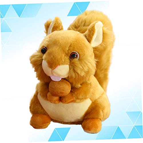 TOYANDONA 2 Piezas Ardilla De Peluche Almohada De Tiro De Dibujos Animados Muñeca Ardilla Chica Sofá