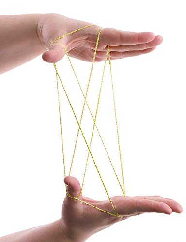 TOYLAND® Cats Cradle - Cat'S Cradle - Arte mágico de Cuerdas - Trucos Multicolores - Juguetes Retro - 1 Al Azar