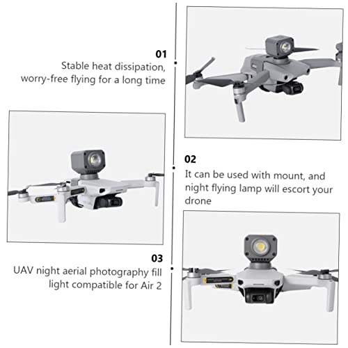 Toyvian 1 Juego De Fotografía Aérea Luz De Relleno Brillantes Drone Volador Soporte De Vacío Luz LED De Vuelo Nocturno Para Drones Luz Estroboscópica Para Drones