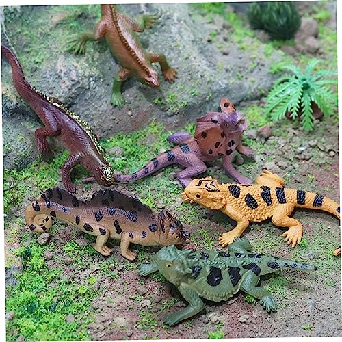 Toyvian Juguetes De Reptiles 4 Juegos De Modelos De es Salvajes es En Miniatura Juguetes para Niños Juguetes Educativos para Niños Figuritas De es Africanos Juguetes De Lagarto De