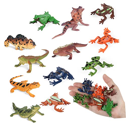 Toyvian Juguetes De Reptiles 4 Juegos De Modelos De es Salvajes es En Miniatura Juguetes para Niños Juguetes Educativos para Niños Figuritas De es Africanos Juguetes De Lagarto De