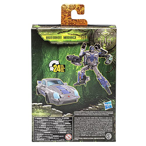 Transformers Deluxe Class, Figura de acción Convertible de Autobot Mirage Inspirada en la película Despertar, Figura de acción de 12,5 cm