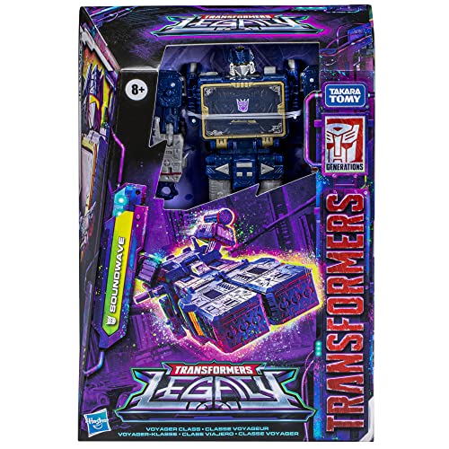 Transformers Juguetes Generations Legacy Clase Viajero - Figura de Soundwave - 17,5 cm - Edad: 8, F3517