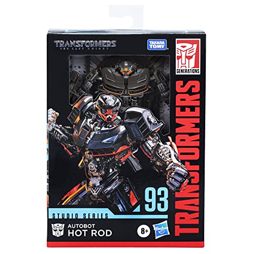 Transformers Studio Series 93 Deluxe The Last Knight Autobot Hot Rod - Figura de acción (11 cm, a Partir de 8 años)