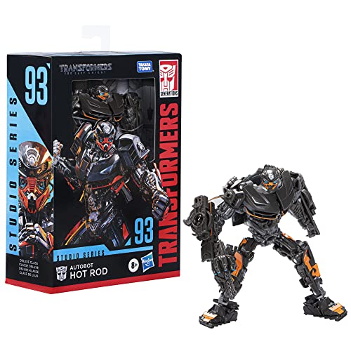 Transformers Studio Series 93 Deluxe The Last Knight Autobot Hot Rod - Figura de acción (11 cm, a Partir de 8 años)