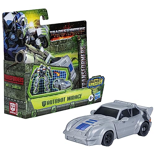 Transformers Toys Rise of The Beasts Movie Beast Alliance Battle Changers Autobot Mirage figura de acción, a partir de 6 años, 4.5 pulgadas