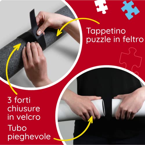 Trefl-500-1500 Piezas, Velcros Fuertes, Color tapete para Montar Puzzle, para Transportar y Guardar Rompecabezas, 500-1500 Teile (60985)