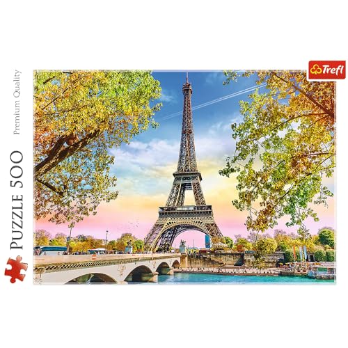 Trefl 916 37330 Romantisches EA 500 Teile, Premium Quality, für Erwachsene und Kinder AB 10 Jahren 500pcs Romantic Paris, Coloured