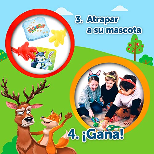 Trefl - Zig Zap - Juego Arcade Dymanic, Cartas de Animales, Juego de Mesa Familiar, Paquetes de Orejas, para Adultos y Niños Mayores de 5 años, 02319