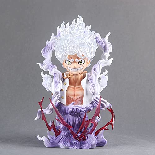 tshY Anime One Piece Luffy Gear Cinco Anime Figura Monkey D. Parte Superior del Cuerpo Acción Figura Manga Decoración Objetos de Colección Regalos 17CM