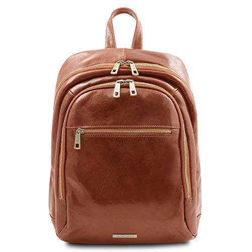 Tuscany Leather. Perth - Mochila en piel con 2 compartimientos - TL142049 (MIEL)