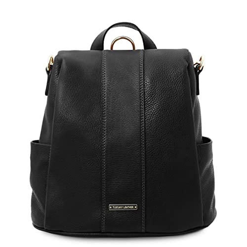 Tuscany Leather TL Bag - Mochila en Piel Suave - TL142138 (Negro)