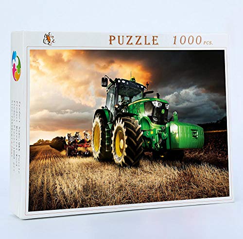 TWYYDP Puzzle De Madera 1000 Piezas,Una Buena Forma De Aliviar El Estrés - Tractor De Campo