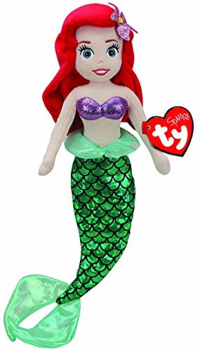 Ty - Disney Princesas-Peluche Musical Ariel 40 cm, TY02414