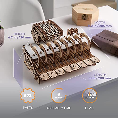 UGEARS Puzzle 3D Celesta Mecánica - Maquetas para Montar Instrumentos Musicales de Piano, Caja de música y xilófono - Puzzles 3D de educación Musical - Maquetas para Construir para Adultos y niños