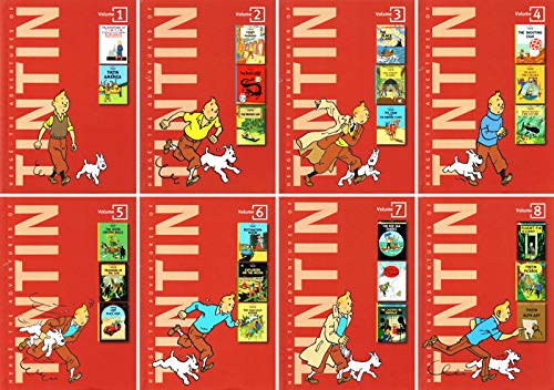 Una biblioteca de las aventuras de Tintín Colección completa Tapa dura