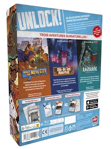 Unlock 12 Supernatural Adventures - Juego de mesa de 1 a 6 jugadores - 10 años y más - Versión francesa