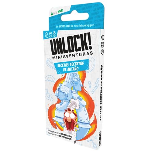 Unlock! Miniaventuras Recetas secretas de antaño - Juego de Cartas en Español