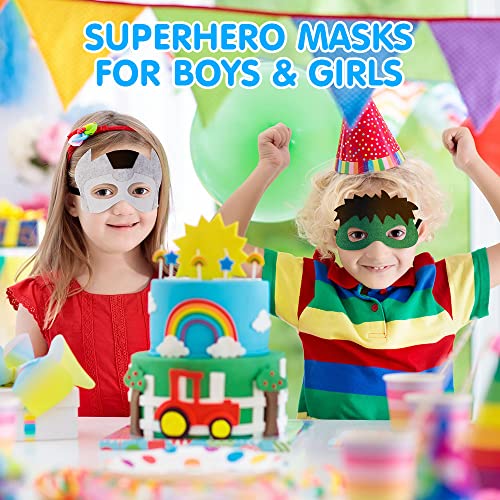 URAQT Mascaras Superheroes para Niños de Fieltro