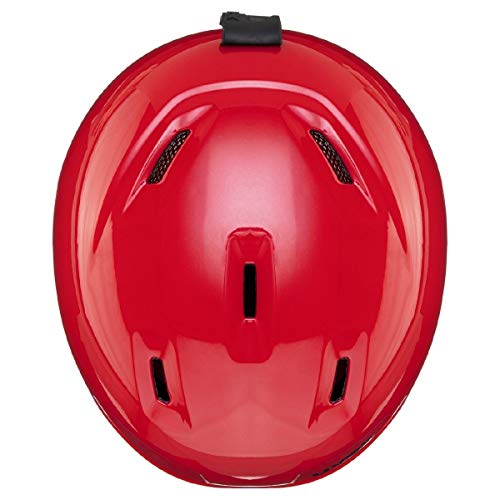 uvex heyya, casco de esquí infantil ligero, ajuste de talla individualizado, ventilación optimizada, fire red, 51-55 cm