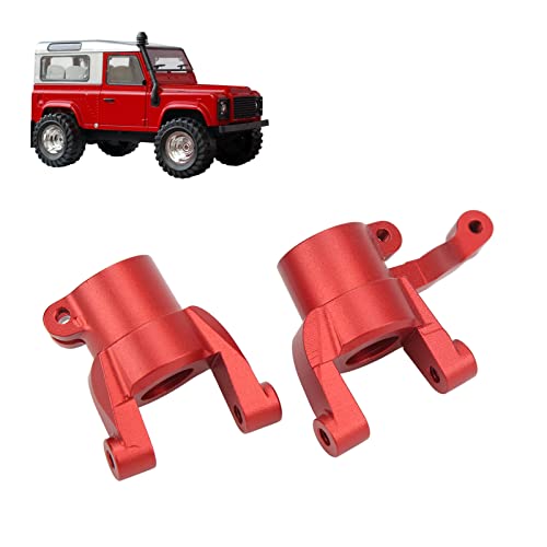 Uxsiya RC C Hub Caster, RC Car C Hub Carrier, RC Car Accessories, Ligero, Sofisticado, Apariencia Mejorada, Aleación de Aluminio para 1/6 RC Car (Rojo)