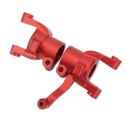 Uxsiya RC C Hub Caster, RC Car C Hub Carrier, RC Car Accessories, Ligero, Sofisticado, Apariencia Mejorada, Aleación de Aluminio para 1/6 RC Car (Rojo)