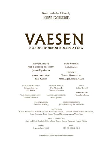 Vaesen Nordic Horror RPG