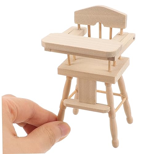 VALICLUD Juguetes para Niños Mini Juguetes Juguetes En Miniatura Casa De Muñecas Sillas De Comedor Juguetes Infantiles Muebles para Niños Juguetes para Niños Trona En Miniatura Mini Silla