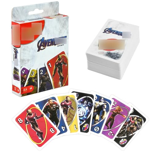 VAMITV Superheroes Juegos de Cartas Superheroes Juego de Cartas para Adultos Niños Juegos de Cartas Divertidos De 2 a 10 Jugadores Juegos de Mesa Cartas Familiar