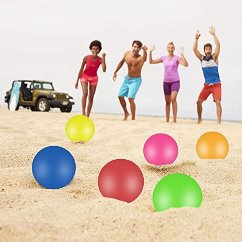 VIKSAUN 6 Piezas Bolas de Repuesto Actividades al Aire Libre, Pelotas de Rebote Pelotas de Reemplazos de Playa, Bouncing Ball, Pelotas de Repuesto para el Juego de Pelota de Playa (6 Piezas)