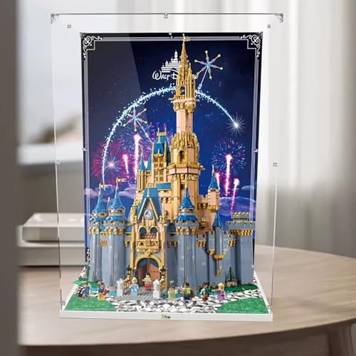 Vitrina de acrílico Transparente para Lego 43222 Classic Castle, Caja de Almacenamiento acrílica a Prueba de Polvo Compatible con Lego 43222 Classic Castle (Modelo Lego no Incluido) B