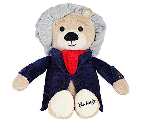 Vosego Ludwig Van Beethoven Oso Virtuoso, 40 Minutos de Música Clásica para Bebés, Peluche Musical Premiado de 15 ″, Juguete Educativo, Bebés, Niños, Adultos