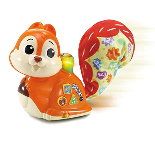 VTech - Ardilla infantil pilla pilla Camina y canta, Animal interactivo para aprender a gatear, Juguete para bebés +6 meses, Versión ESP