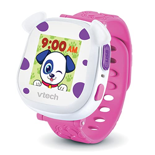 VTech My First Kidiwatch, Reloj Mascota para cuidar, Juguete niños +3 años, Versión ESP, Color Blanco-Rosa (80-552857)