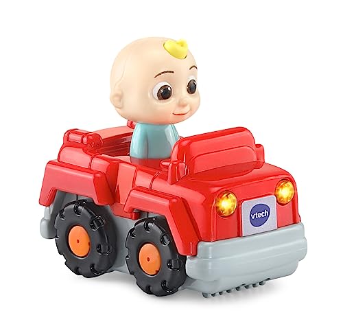 VTech Toot-Toot Drivers CoComelon Tree House - Juego de Pista para niños, Luces, Canciones de CoComelon Oficial, Incluye Auto Todoterreno de JJ Adecuado para 1, 2, 3, 4 años o más, versión en inglés