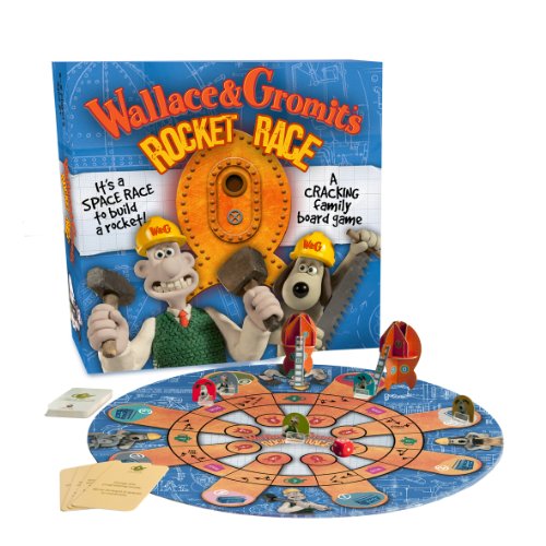 Wallace and Gromit Rocket Race - Juego de Mesa, de 2 a 8 Jugadores (Ardman Games AAR002) (versión en inglés)