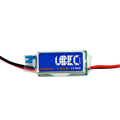 WANGCL Sistemas de Estabilización de Voltaje DC Ajustable UBEC RC 5V/6V 3A Servo Fuente de Alimentación para Cámara Gráfica Gimbal Receptor de Control de Vuelo para RC Helicóptero Avión