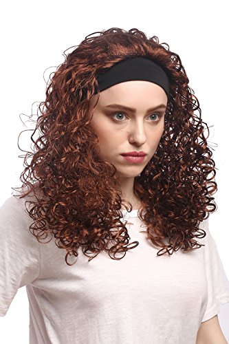 WIG ME UP- 90836-ZA33B Peluca señoras Carnaval Venda rizos voluminosa Larga Moreno Caribe Latina 80