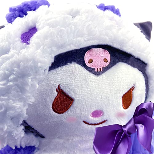 WKxinxuan Kuromi Peluche, My Melody Juguetes de Peluche, 22 CM Kawaii Morado Dibujos Animados Anime Sanrio Peluche, Kuromi Muñeca para Niños y Niñas Cumpleaños